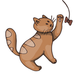 卡通动物猫咪图案