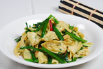 韭菜炒软饼