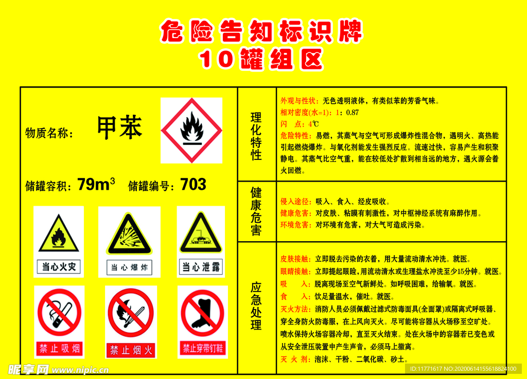 告知标识牌