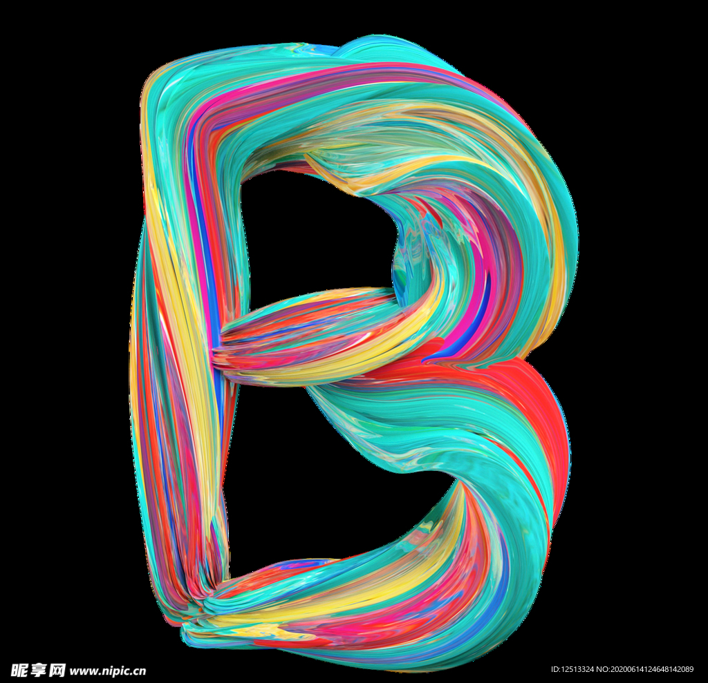 彩色字母
