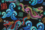 龙纹绣花