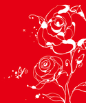 玫瑰花线条