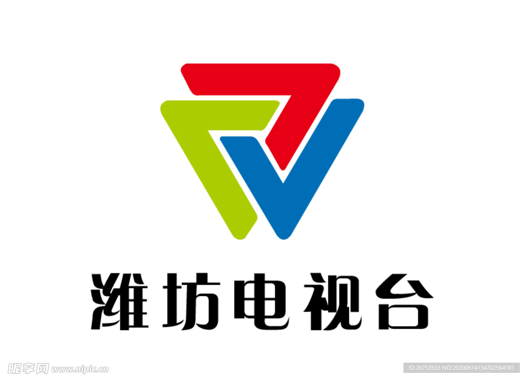 潍坊电视台 台标 标志LOGO