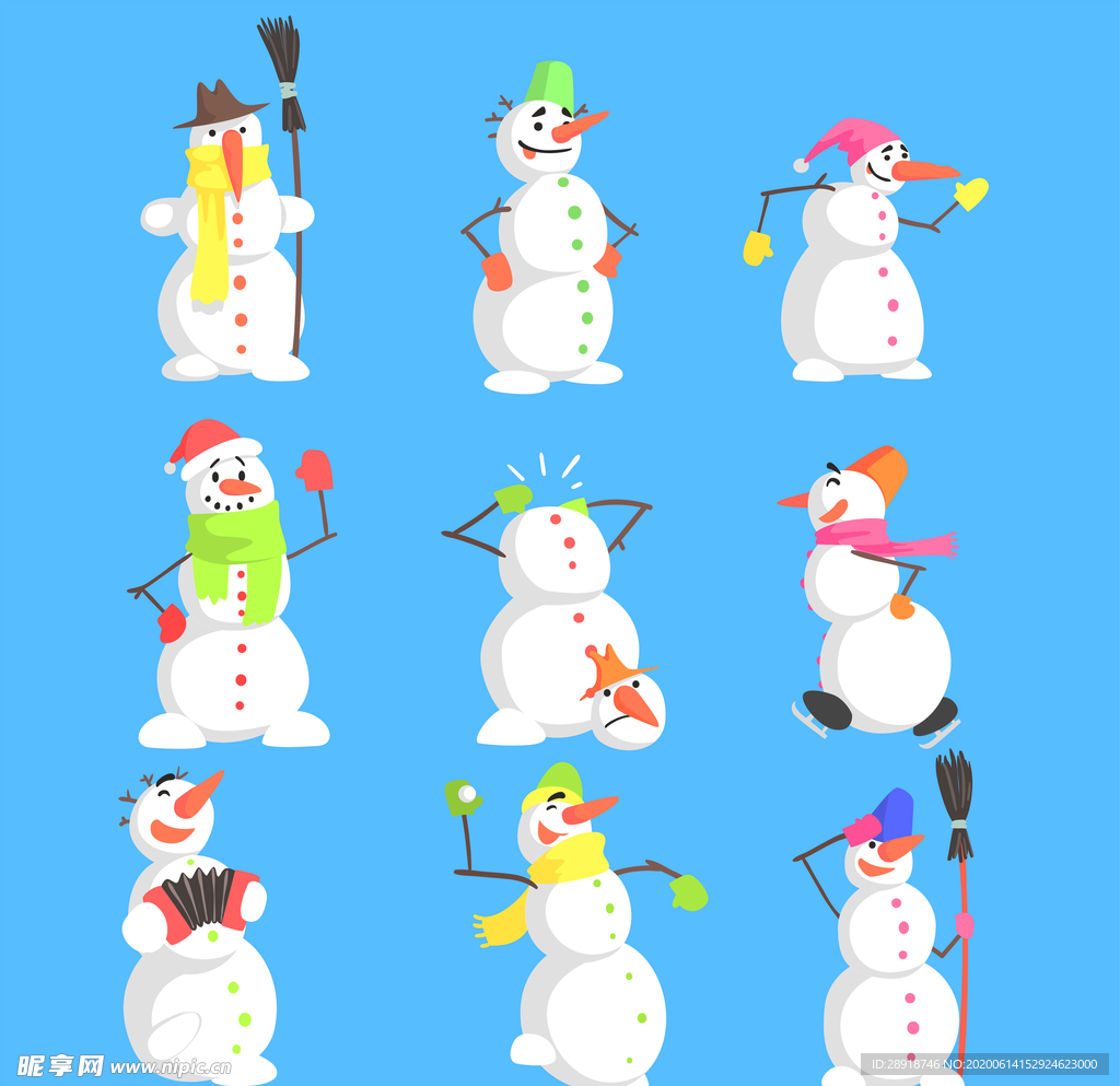 卡通雪人