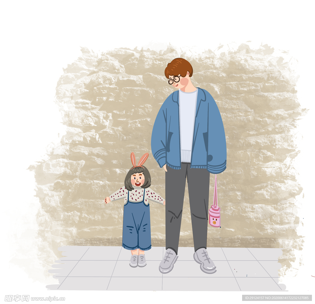 父亲节插画
