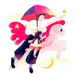 父亲节插画