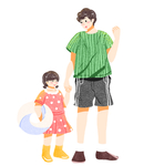 父亲节插画