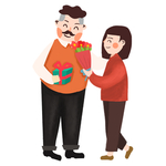父亲节插画
