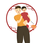 父亲节插画
