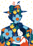 父亲节插画