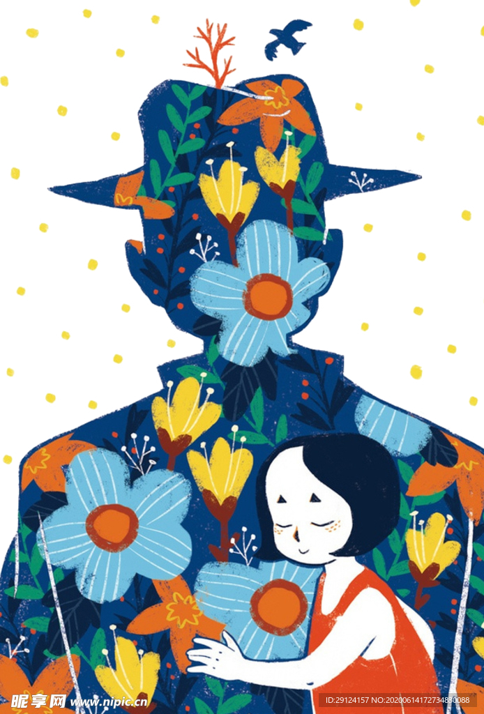 父亲节插画