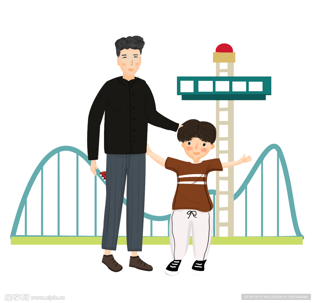 父亲节插画