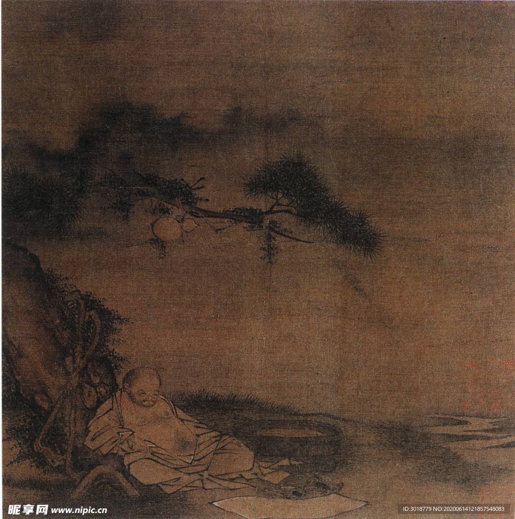 古代山水画设计图__绘画书法_文化艺术_设计图库_昵图网