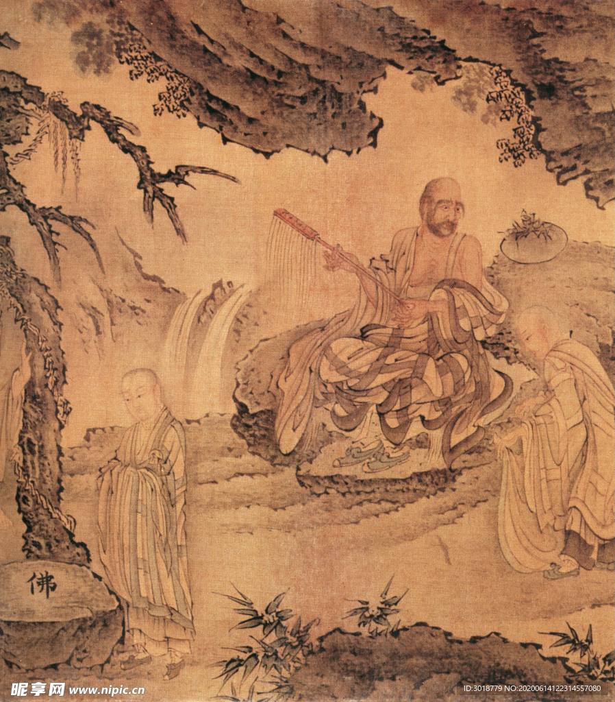 古代山水画设计图__绘画书法_文化艺术_设计图库_昵图网
