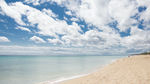 蓝天白云 海岸 沙滩
