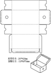 包装盒平面图