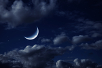 蓝色星空月亮