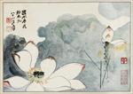 水墨荷花