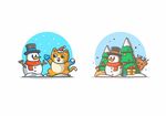 卡通雪人