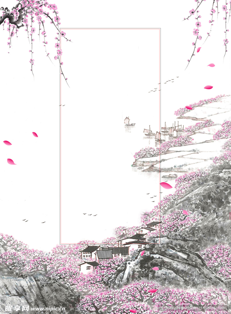 红色背景