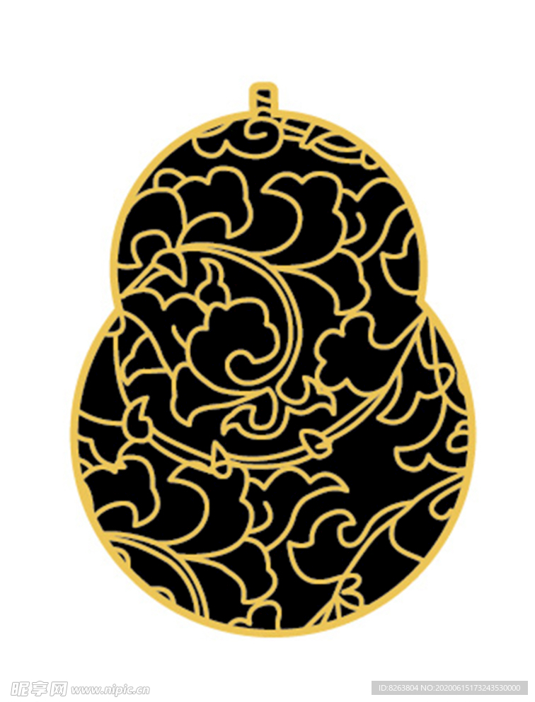 矢量葫芦 花纹