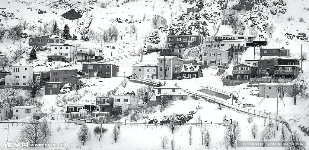 村庄雪景