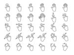 多点触控手势icon图标设计