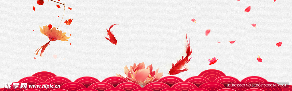 红色背景