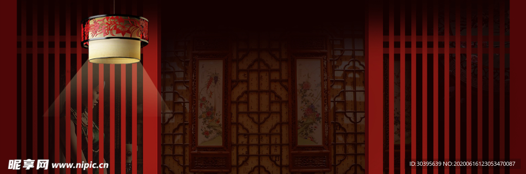 红色背景
