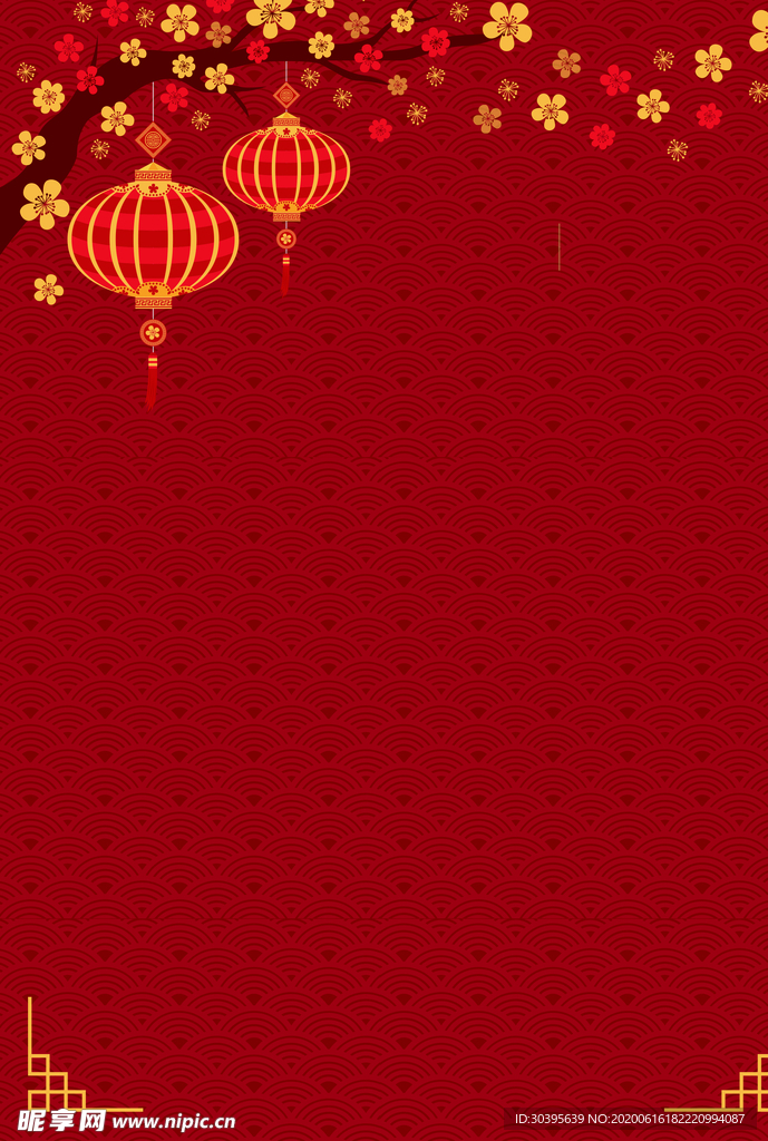 红色背景