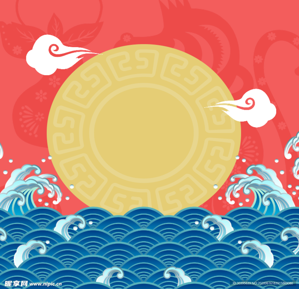 红色背景