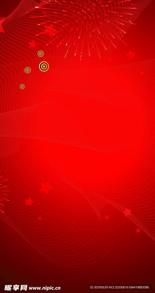 红色背景