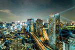 城市灯光夜景