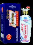 蓝色汾酒分层图