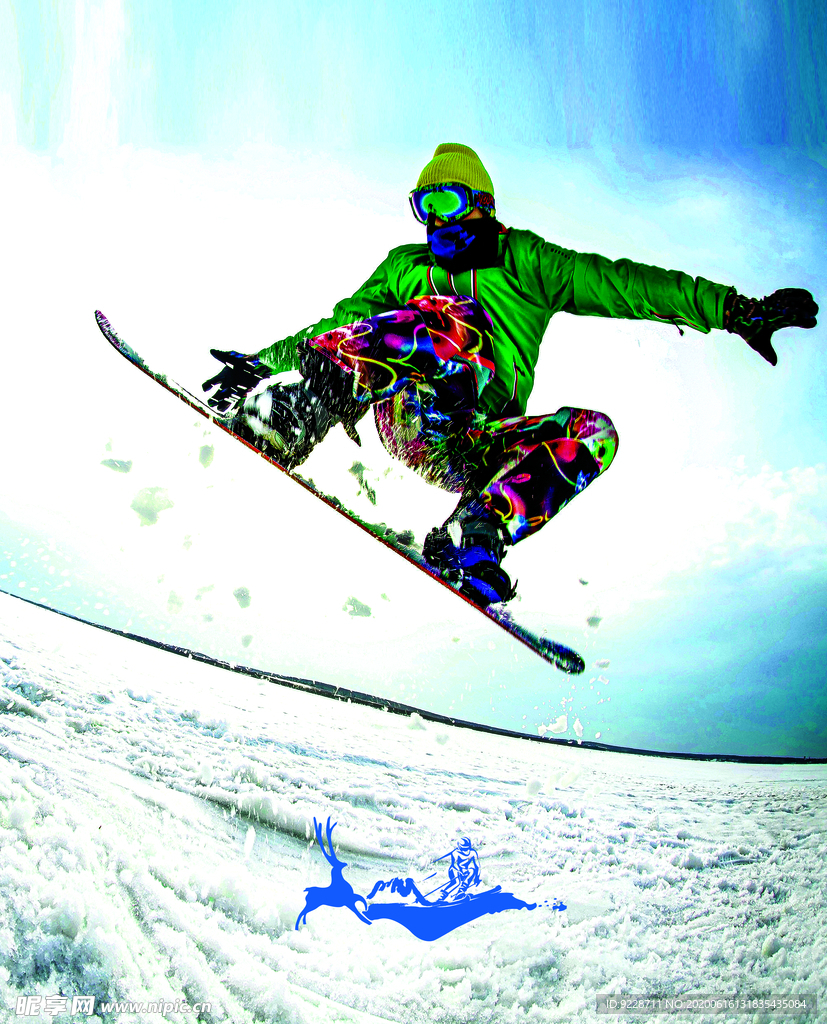滑雪场海报 图片 展架展板