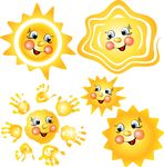 矢量表情太阳素材