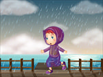 穿雨衣的儿童
