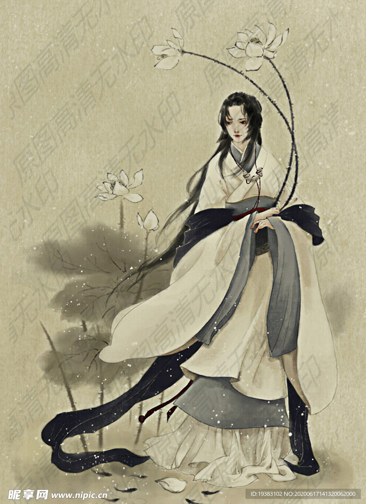 古风书香美女