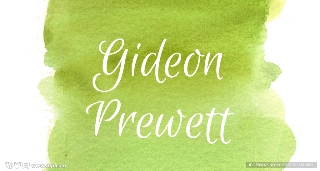 小清新水彩邀请函设计