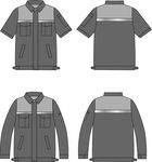 长袖短袖工作服设计图
