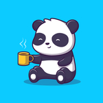 喝茶的熊猫