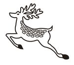 矢量梅花鹿