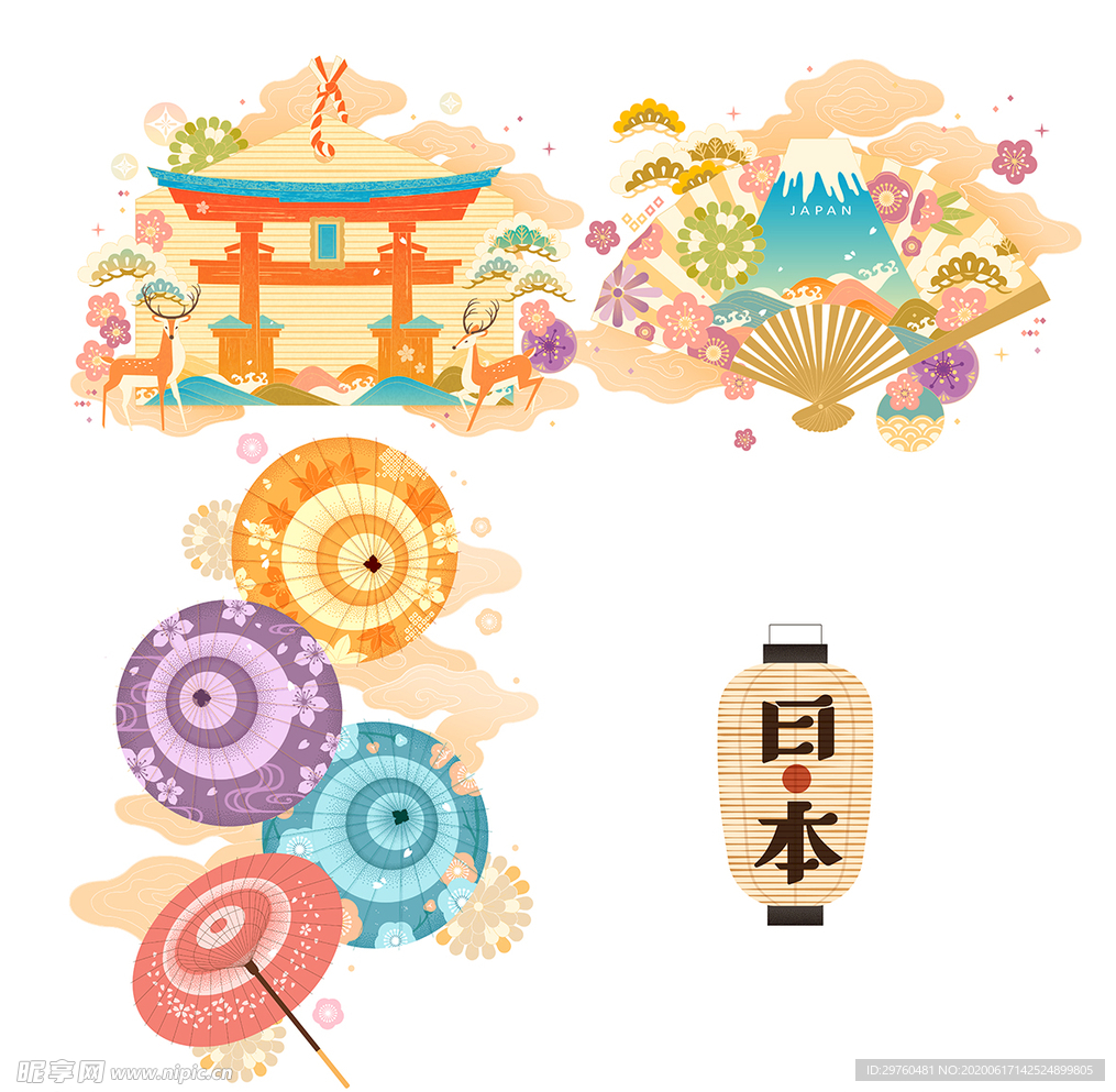 日式矢量元素
