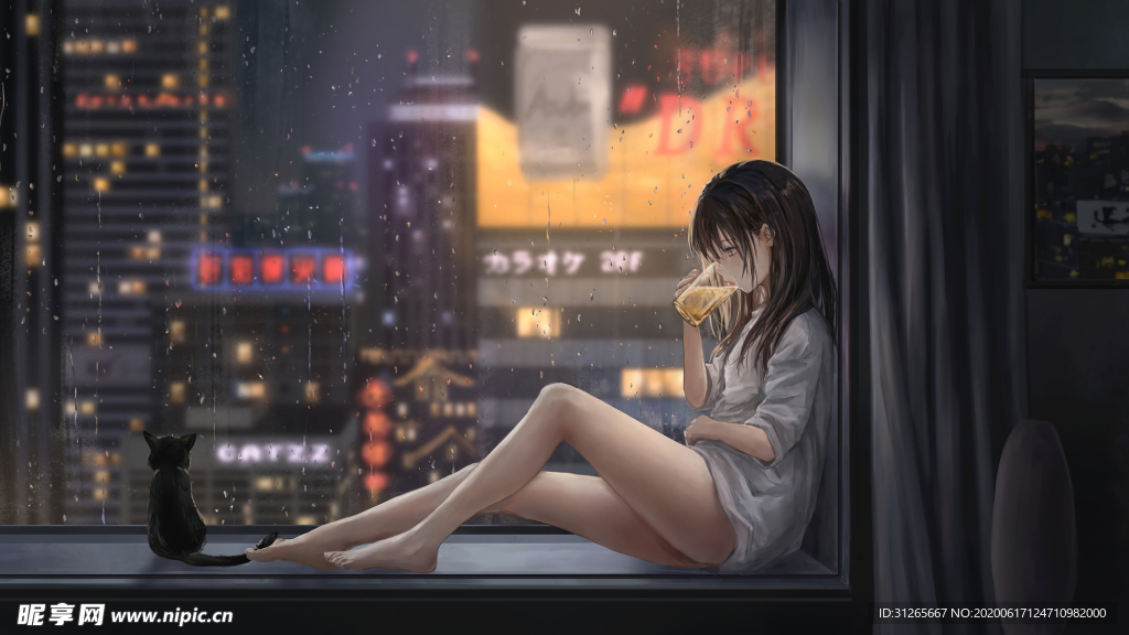 精美厚涂插画壁纸