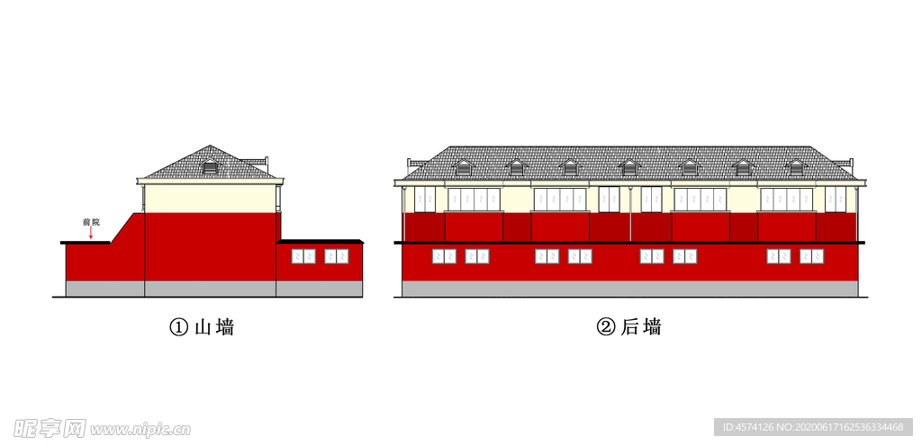 平房粉刷效果图