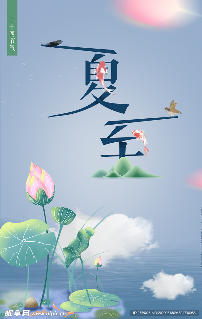 夏至节气海报