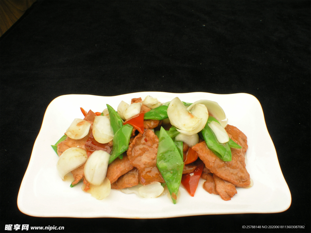 合兰豆炒牛肉
