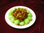 板栗肉菜心