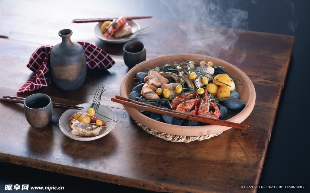 精致食物摆盘
