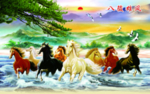 八骏图背景